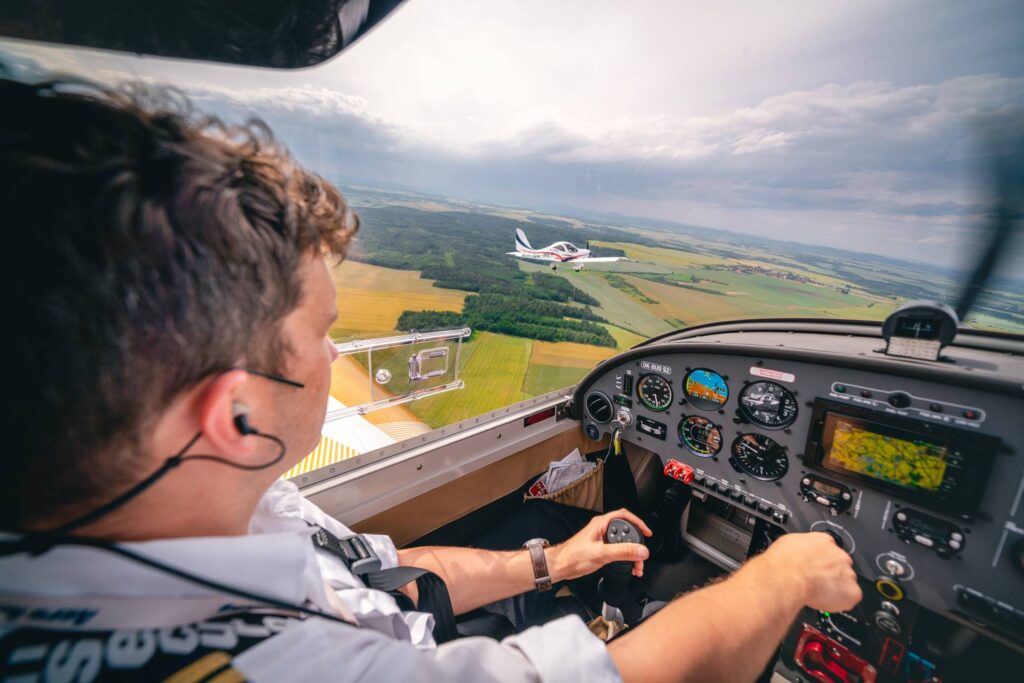 Pilotní výcvik ULL(A) - ALTO 912 NG kokpit - Pilot Petr Říha